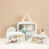 Clear Travel Bag with 3 PCS-White